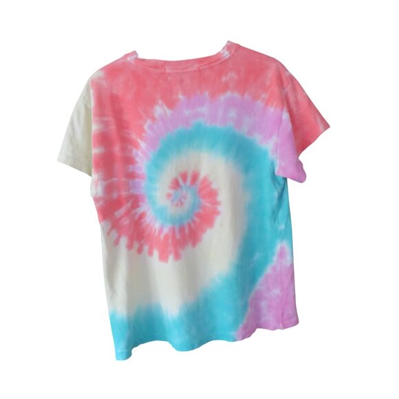 Daydreamer Spiral Tie Dye “Azalea” Short Sleeve T-shirt, Size XS, NWOT - Picture 2 of 9